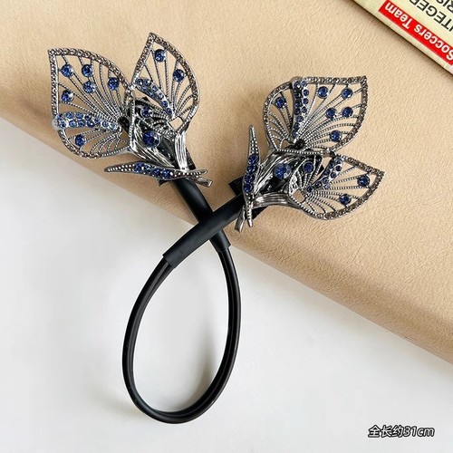 WOMEN'S TWISTED HAIRCLIP / WA-0145 - COLOR DARK GRAY