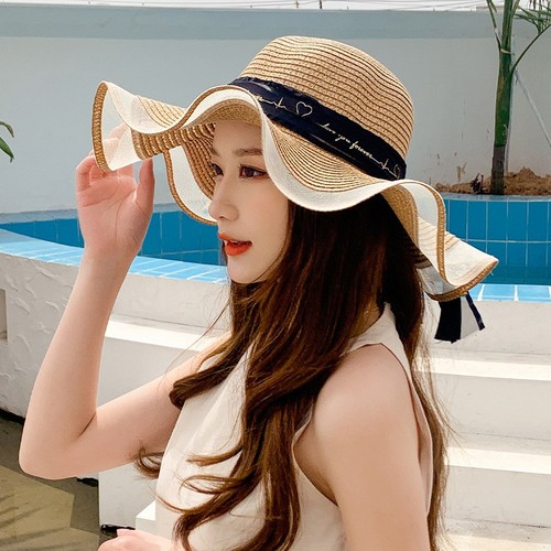 BOWKNOT DESIGN WOMEN'S HAT / WA-0168 - COLOR BLACK RIBBON