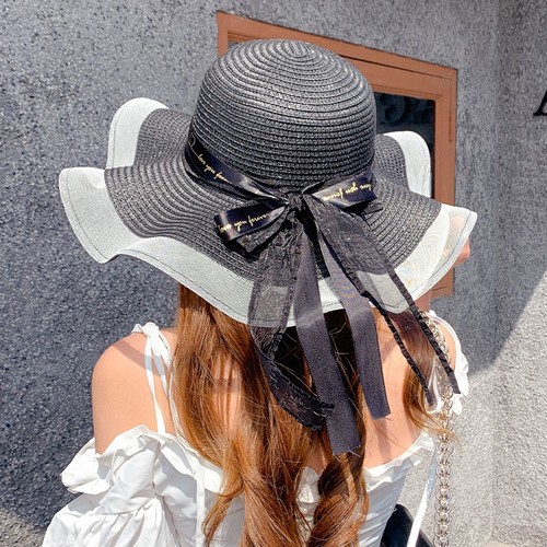 BOWKNOT DESIGN WOMEN'S HAT / WA-0176 - COLOR GRAY