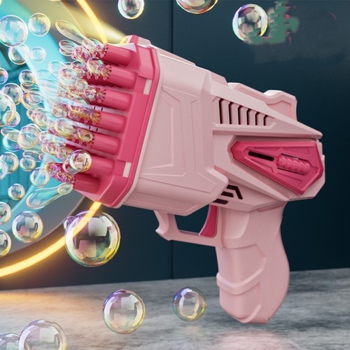 CHILDREN’S TOY BUBBLE GUN / TY-0012 - COLOR PINK 45 HOLES