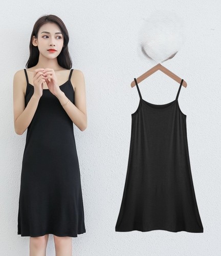 SLEEVELESS DRESS / WD-0473 - COLOR BLACK LENGTH ABOVE THE KNEE