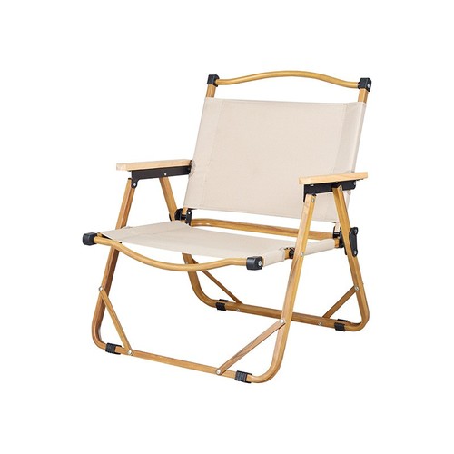MEDIUM SIZE PORTABLE FOLDING CHAIR / FR-0015 - COOR KHAKI