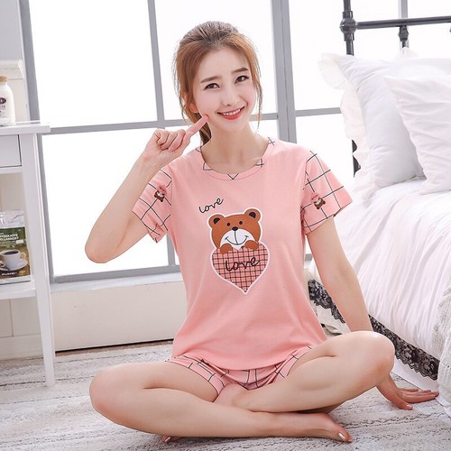 TWO PIECE SET LOOSE SHIRT AND SHORT / WD-0509 - COLOR PINK
