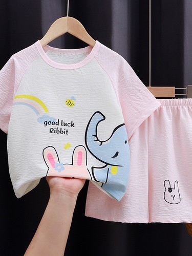TWO PIECE SET TSHIRT AND SHORT / GL-0172 - COLOR: PINK