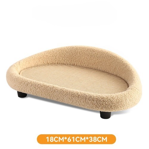 CAT SCRATCHING BED / PS-0060 - CAT SCRATCHING BOARD, SOFA, CATBED COLOR: OFF-WHITE SIZE: 61*38*18cm