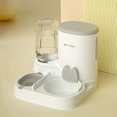 AUTOMATIC DRINKING WATER FEEDER / PS-0063 - ORDINARY BOWL AUTOMATIC DRINKING WATER FEEDER FOR DOGS AND CATS COLOR: GRAY