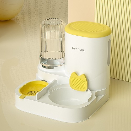AUTOMATIC DRINKING WATER / PS-0064 - ORDINARY BOWL AUTOMATIC DRINKING WATER FEEDER FOR DOGS AND CATS COLOR: YELLOW