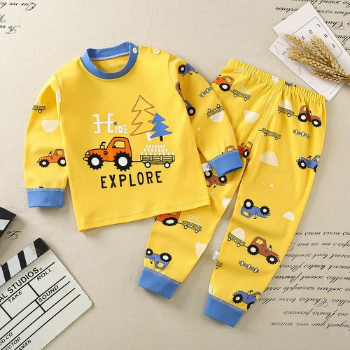 TWO PIECE SET PAJAMA AND SWEATSHIRT / BY-0065 - COLOR YELLOW
