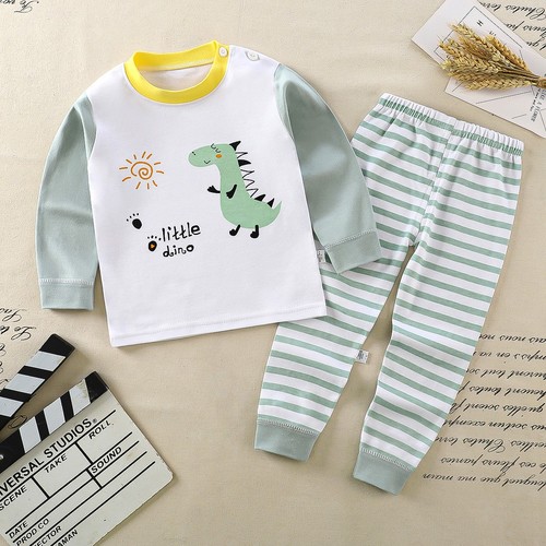 TWO PIECE SET PAJAMA AND SWEATSHIRT / BY-0069 - COLOR WHITE AND GREEN
