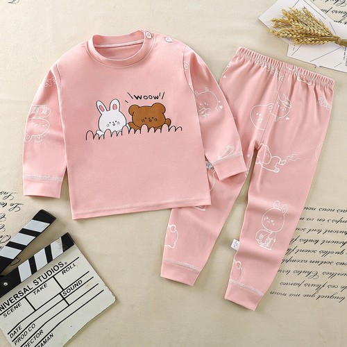 TWO PIECE SET PAJAMA AND SWEATSHIRT / GL-0177 - COLOR PINK