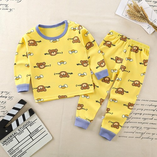 TWO PIECE SET PAJAMA AND SWEATSHIRT / BY-0071 - COLOR YELLOW