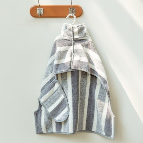 DOGS BATH TOWEL / PS-0073 - COLOR: GRAY WATER ABSORBENT