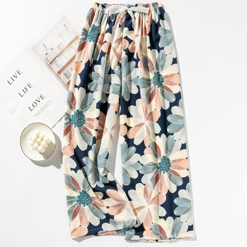 WOMEN'S LOOSE WIDE-LEG PANTS / WD-0534 - COLOR MIX ONE SIZE