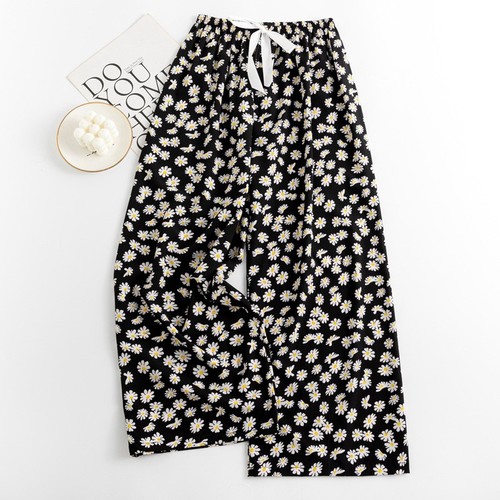 WOMEN'S LOOSE WIDE-LEG PANTS / WD-0535 - COLOR BLACK ONE SIZE
