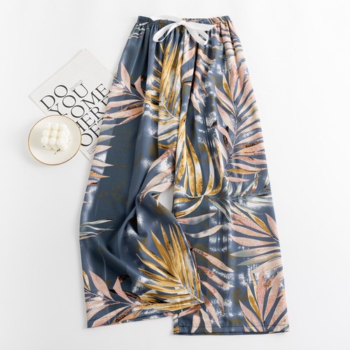 WOMEN'S LOOSE WIDE-LEG PANTS / WD-0540 - COLOR MIX ONE SIZE