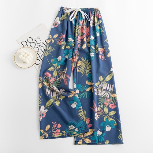 WOMEN'S LOOSE WIDE-LEG PANTS / WD-0542 - COLOR MIX ONE SIZE