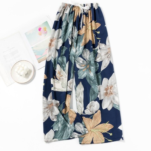 WOMEN'S LOOSE WIDE-LEG PANTS / WD-0544 - COLOR MIX ONE SIZE