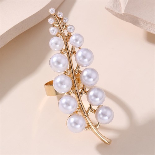 WOMEN'S FASHIONABLE RING / WA-0226 - COLOR WHITE PEARL