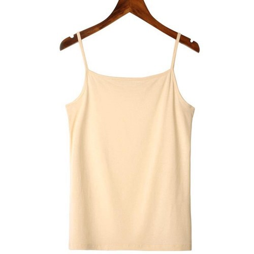 WOMEN'S SUMMER TOP CAMISOLE/ WD-0559 - COLOR KHAKI ONE SIZE