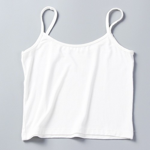 WOMEN'S CROPTOP CAMISOLE / WD-0562 - COLOR WHITE ONE SIZE