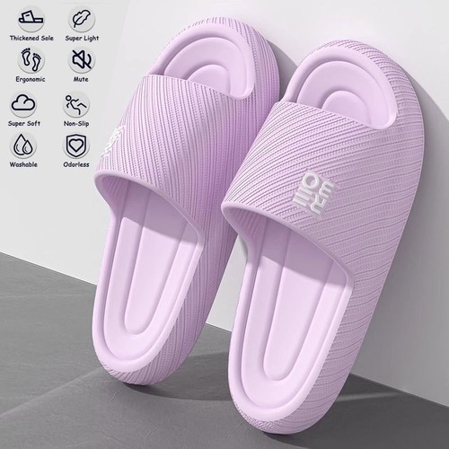 WOMEN'S SLIPPERS / WS-0176 - COLOR PURPLE SOFT BOTTOM