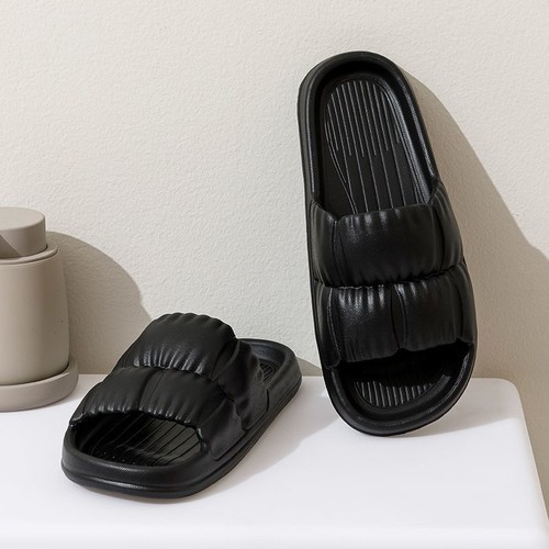 HOME AND BATHROOM SLIPPERS / WS-0179 - COLOR BLACKANTI-SLIP
NON-SMELLY FEET