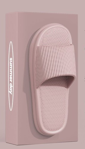 HOME AND BATHROOM SLIPPERS / WS-0182 - COLOR PEACHANTI-SLIPNON-SMELLY FEET