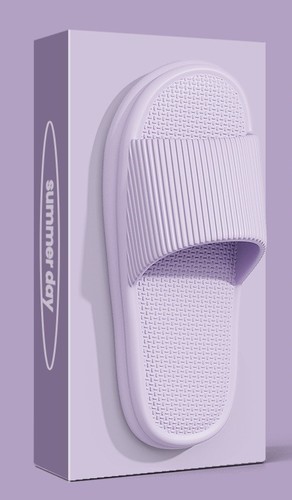 HOME AND BATHROOM SLIPPERS / WS-0183 - COLOR PURPLEANTI-SLIP
NON-SMELLY FEET