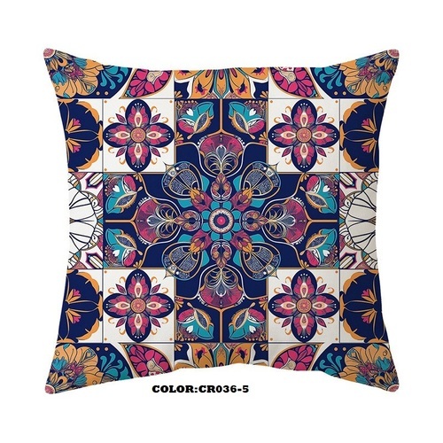 PILLOW COVER / HM-0288 - STYLE: 036-5 SIZE: 45*45CM SOFT PILLOW COVER PILLOW NOT INCLUDED