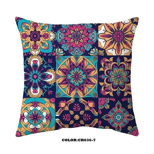 PILLOW COVER / HM-0289 - STYLE: 036-7 SIZE: 45*45CM SOFT PILLOW COVER PILLOW NOT INCLUDED