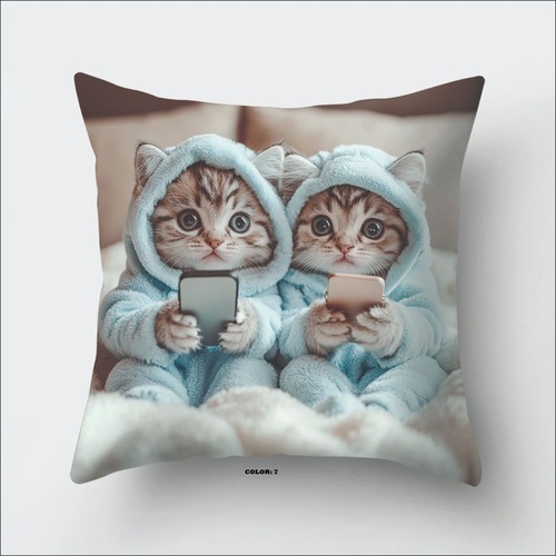 PILLOW COVER / HM-0297 - SIZE: 45*45CM SOFT PILLOW COVER PILLOW NOT INCLUDED