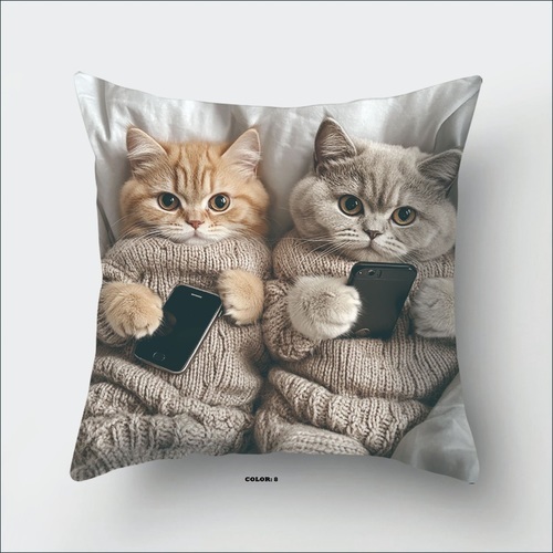 PILLOW COVER / HM-0298 - SIZE: 45*45CM SOFT PILLOW COVER PILLOW NOT INCLUDED