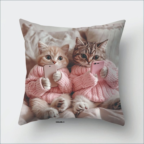PILLOW COVER / HM-0299 - SIZE: 45*45CM SOFT PILLOW COVER PILLOW NOT INCLUDED