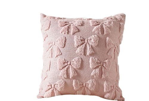 PILLOW COVER / HM-0309 - COLOR: PINK SIZE: 45x45CM SOFT SOFA PILLOW COVER PILLOW NOT INCLUDED
