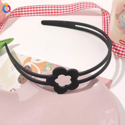 FLOWER HEADBAND / BA-0054 - COLOR BLACK