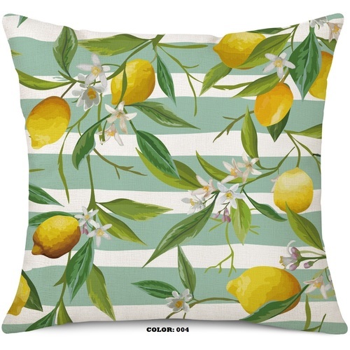 LEMON DESIGN PILLOW CASE/ HM-0330 - COLOR: 004 SIZE 45x45CM LEMON DESIGN PILLOW CASE PILLOW NOT INCLUDED