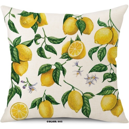 LEMON DESIGN PILLOW CASE/ HM-0331 - COLOR: 005 SIZE 45x45CM LEMON DESIGN PILLOW CASE PILLOW NOT INCLUDED