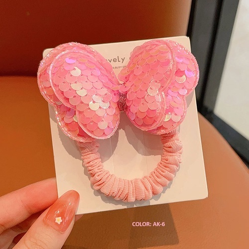 GIRL’S SEQUINED PONYTAIL / BA-0062 - COLOR PINK