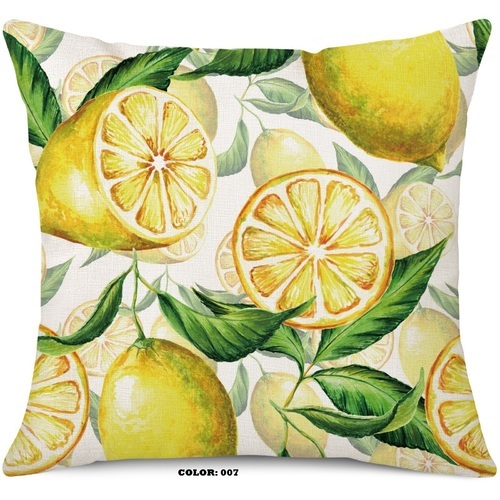 LEMON DESIGN PILLOW CASE / HM-0333 - COLOR: 007 SIZE: 45*45CM LEMON DESIGN PILLOW CASE