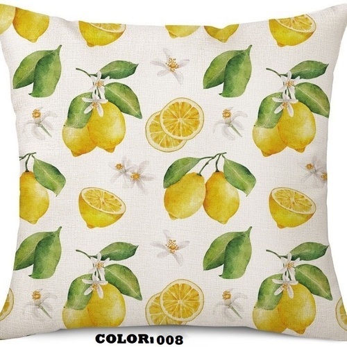 LEMON DESIGN PILLOW CASE/ HM-0334 - COLOR: 008 SIZE 45x45CM LEMON DESIGN PILLOW CASE PILLOW NOT INCLUDED