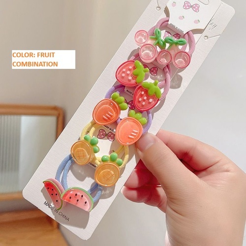 HAIR RUBBERBANDS / BA-0071 - COLOR FRUIT COMBINATION