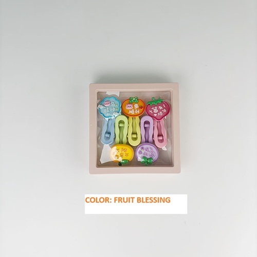 5 PCS. CHINESE STYLE HAIRPIN / BA-0098 - COLOR FRUIT BLESSING