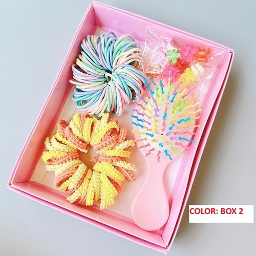 BOXED HAIR ACCESORIES SET / BA-0167 - COLOR MIXED