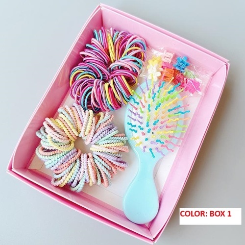 BOXED HAIR ACCESORIES SET / BA-0168 - COLOR MIX