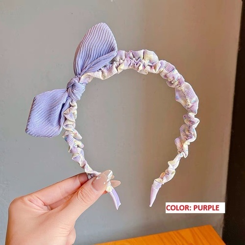 RABBIT EARS HEAD BAND / BA-0171 - COLOR PURPLE
