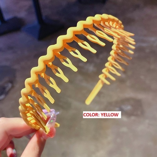 HEADBAND WITH TEETH / BA-0176 - COLOR YELLOW