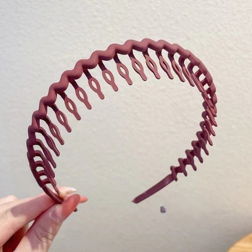HEADBAND WITH TEETH / BA-0178 - COLOR WINE RED