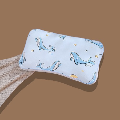 KID'S PARTITION PILLOW WITH PILLOW CASE / BB-0373 - COLOR SEA BLUE WHALE