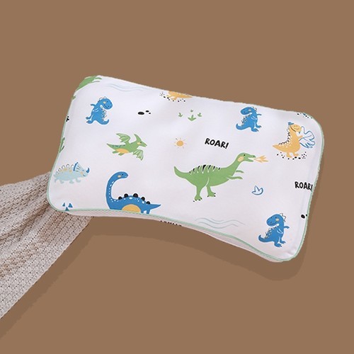 KID'S PARTITION PILLOW WITH PILLOW CASE / BB-0374 - COLOR BLUE DINOSAURS