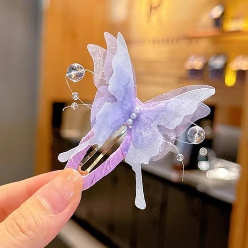 FAIRY BUTTERFLY HAIRPIN / BA-0184 - COLOR PURPLE